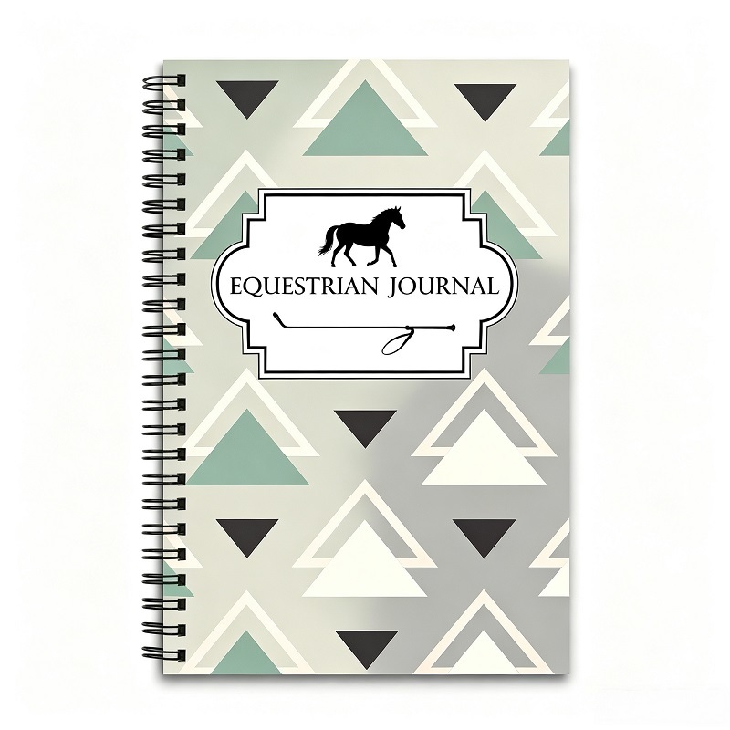 Custom Printed Horse Training Log Book With Wire-O Binding For Equestrian Brands