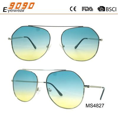 New arrival summer and hot sale of metal sunglasses, UV 400 Protection Lens,