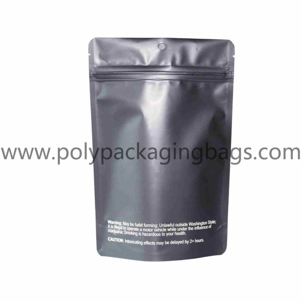 plastic clear front smell proof custom printed ziplock foil weed mylar bags with window