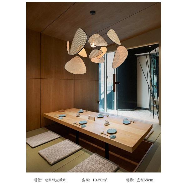 Bamboo Vintage Restaurant rattan woven lamp Dining Room Living Room Are Decor rattan pendant light(WH-WP-22)