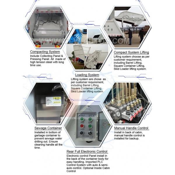 Мусоровоз зада бренда 4*2 14m3 FAW обжатый затяжелителем