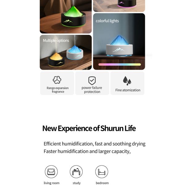 200ml Capacity Aroma Air Humidifier USB Powered Aroma Diffuser Machine With Night Light