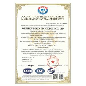 WENZHOU DEKEN TECHNOLOGY CO., LTD Сертификации