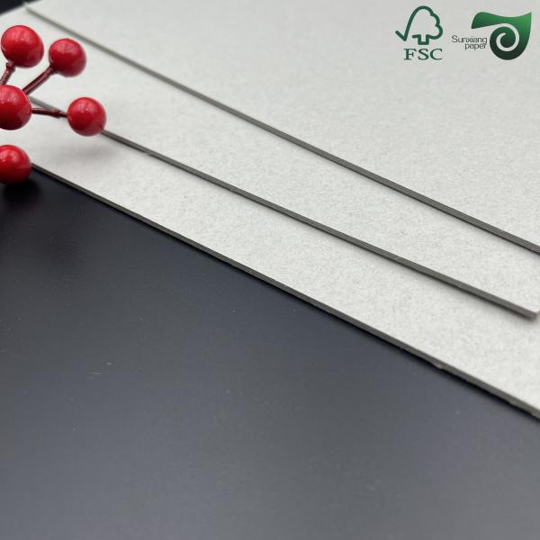 1 mm 1000 Micrón Gray Book Binding Board Apoyo FSC para el embalaje Gray Board Negro