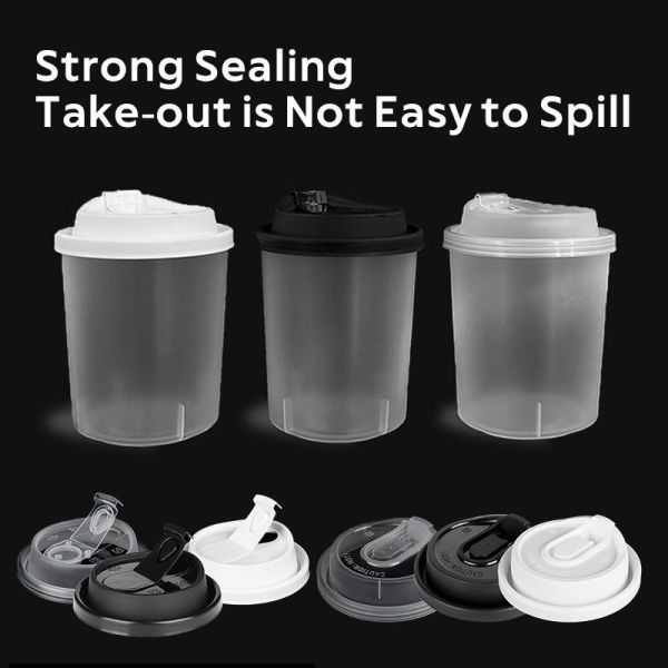 Frosted 500ml 16oz Fat Hard PP Plastic Smoothie Matcha Coffee Cups