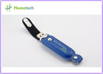 Disque dur à mémoire flash en cuir d'USB de pivot