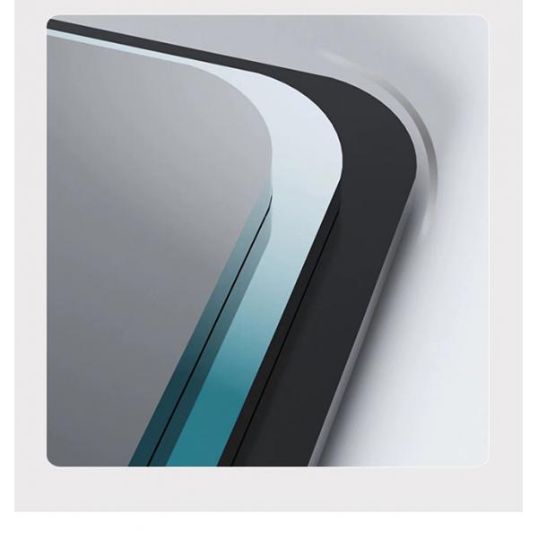 Barber Hair Salon Black And Gold Large Floor Upright Mirror For Salon Station