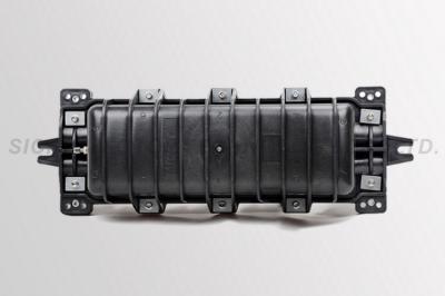 Horizontal Type Fiber Optic Enclosure 144 Core 2 Inlet 2 Outlet Black Color