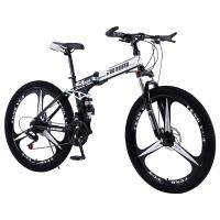 Do aço carbono dobrável da bicicleta da montanha dos adultos 120kg ajustes da velocidade vários