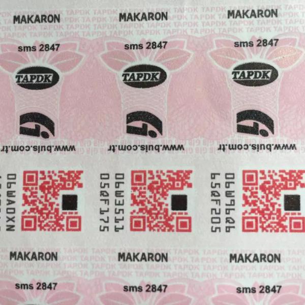 Private Flavored Anti Counterfeit Sticker Tobacco Cigarette Alcohol Tax Stamps Label