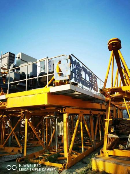 2018 Xg T8020-16 Tower Crane Tower Perfect and After-sales Service for Your in Yellow