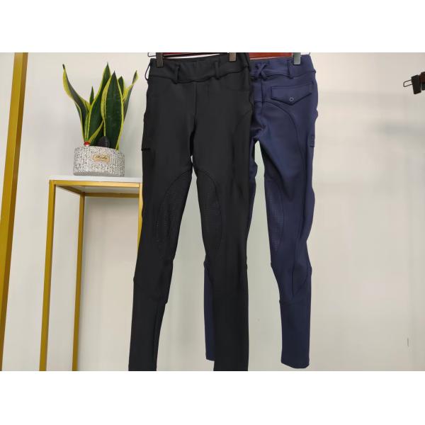 Knee Grip Horse Riding Leggings Four Way Stretch Women Equestrian Pants