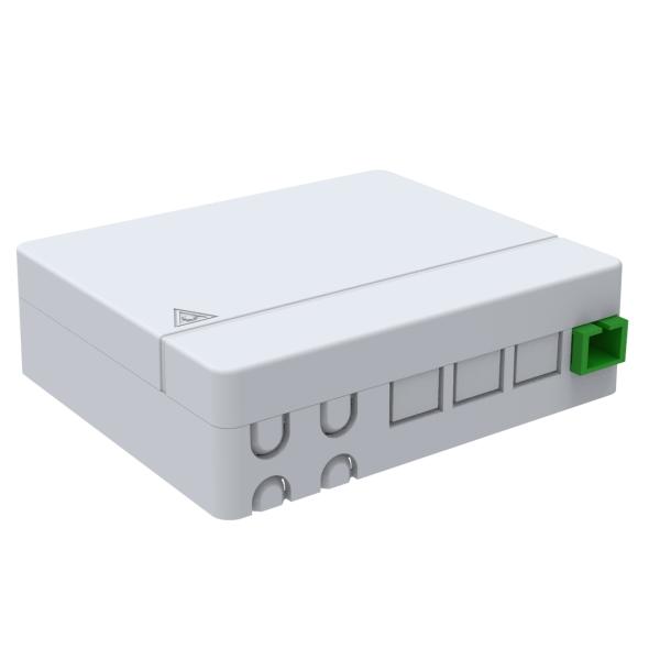 4g Network Fiber Optic Outlet in Compact 100.5*85*29mm Dimension for Telecommunication
