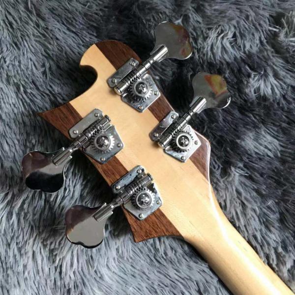 Custom 4 Strings Walnut Wood Maple Fingerboard Neck Through Body Electric Bass