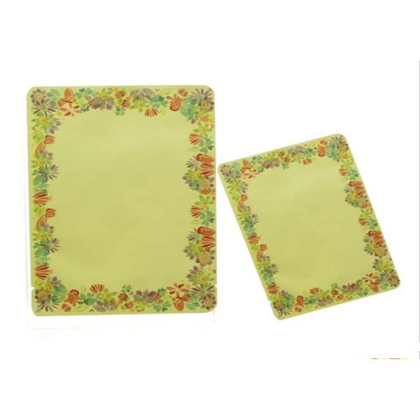 Le côté du cristal trois d'or a scellé des sachets en plastique pour l'oeil/masque facial, écologiques