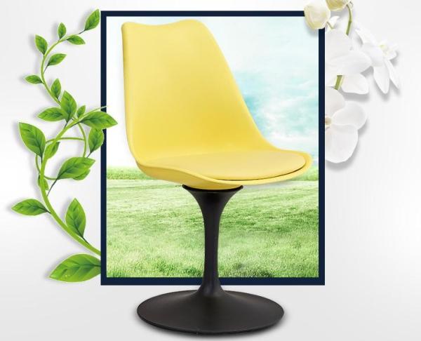 Tulip chair/simple dining chair/modern leaning chair can rotate dining chair to receive guests leisure negotiation chair