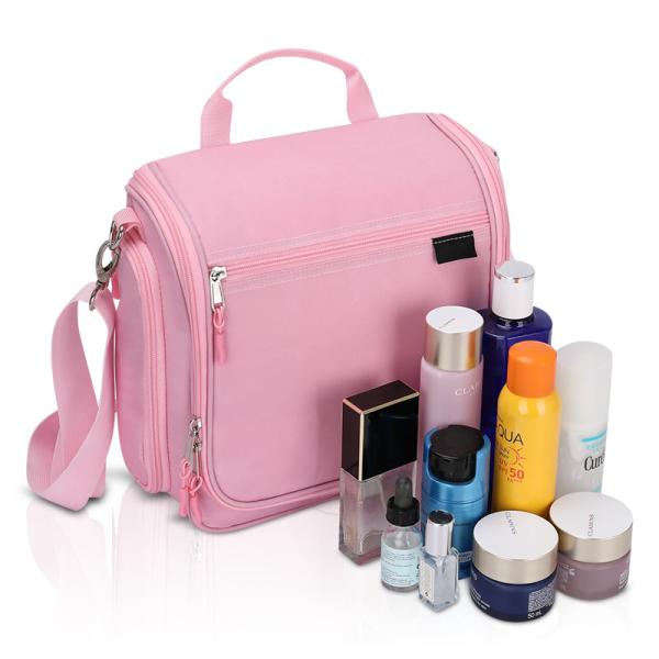 Sac de toilette de voyage suspendu Compact Camping Porte sur rose 10X4X10 pouces