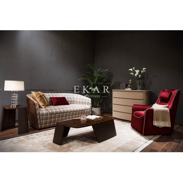 High End British Style Modern Leather 4 Drawer Chest