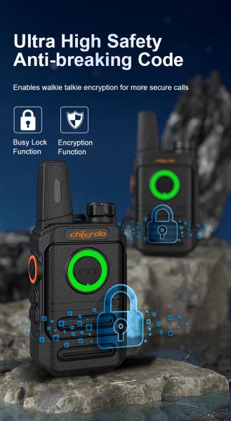 Chierda TC28 VHF UHF Handheld Two Way Radio Walkie Talkie