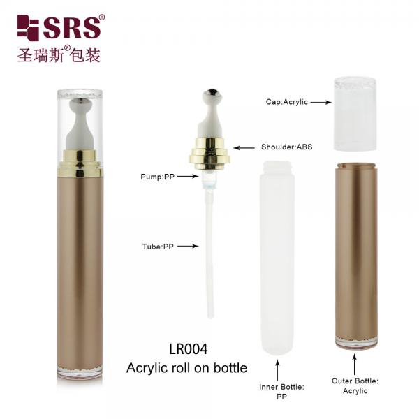 LR004-15ML 20ML Empty Acrylic Press Dispensing Tube for Herbal Hair Growth