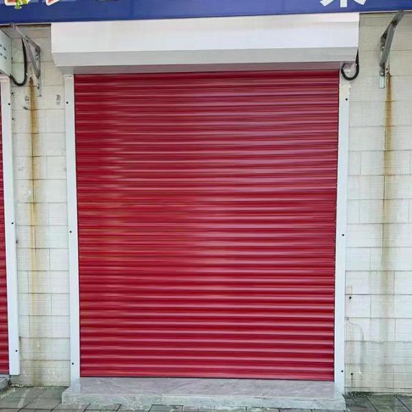 80mm Aluminum Rolling Shutter 100mm Tubular Motor Aluminium Security Shutters