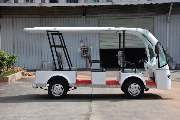 Eco Friendly Design Low Noise 8 Passenger Seats Electric Sightseeing Bus With Horn Speaker For Amusement Park