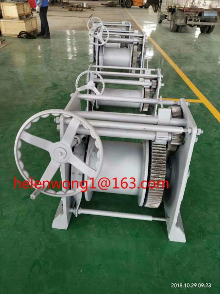 12mm wire rope and 80m wire rope length 0.5t marine hand winch