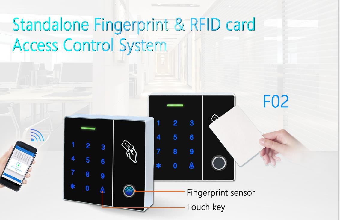читатель управления доступом RFID 13.56MHz автономный биометрический Nfc с оптически датчиком