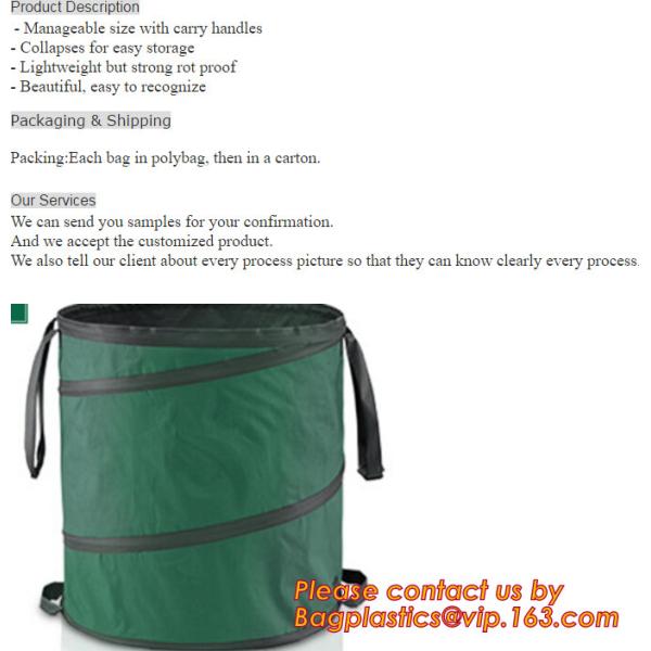 Плантатор сада пластмассы полиэтилена ЛДПЭ кладет в мешки для овоща, дерева и саженец цветка, ЛДПЭ пластмассы отверстия 15 ГАЛЛОНОВ растет б