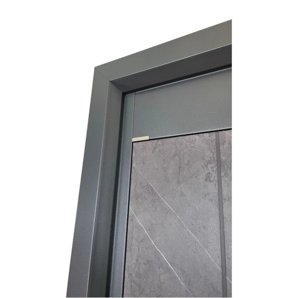 Customizable Fingerprint Front Door Steel Security Door With Knock Down Frame