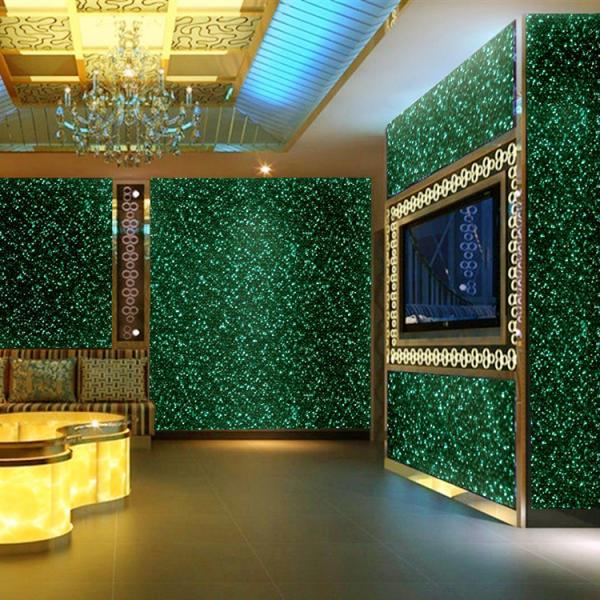 Обои яркого блеска золота ПУ для затыловки толщины стен 0.9±0.15мм не сплетенной