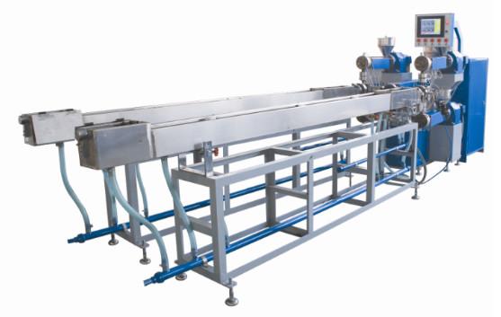 Double Capacity Three Color PP Straw Extrusion Line High Speed 11Kw Power