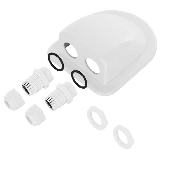 IP68 Waterproof Solar Cable Entry Gland with 6mm to 12mm Adjustable Grommet for RV Solar Panels