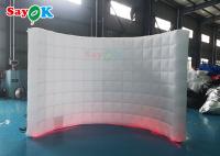 Marco inflable del fondo de la pared de la cabina de la foto de la exposición del acontecimiento con la luz del LED