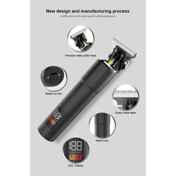 электрический триммер волос 8W, дисплей Clippers LCD волос людей 600MAH профессиональный