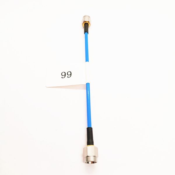 SMA Male to Male RF Cable Assembly with DC-18GHz Frequency Range and Gold Plated Brass Connectors for Low VSWR ≤1.25