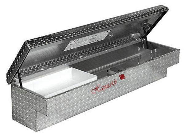 Professional Aluminum Truck Tool Boxes Silver / Black Color With Logo Printed
