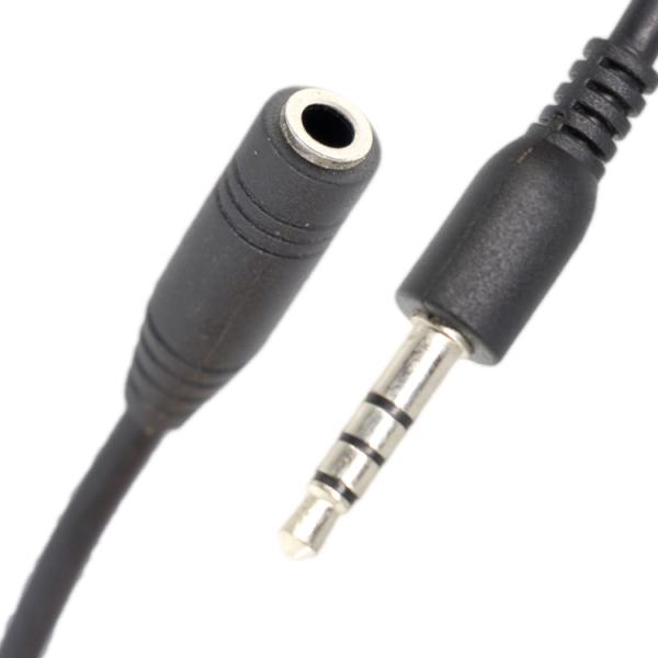 3.5mm Jack TRRS Male To 3.5mm Jack TRRS Female Stereo Aux Audio Extension Cable