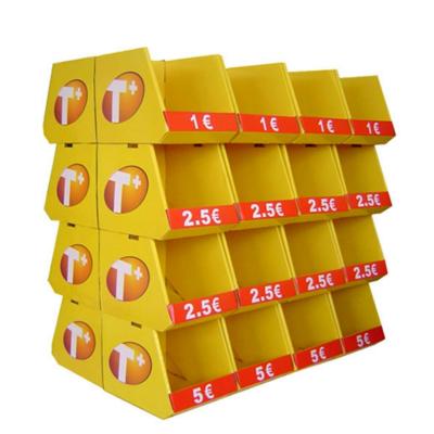 Corrugated Cardboard Pallet Display Glossy / Matte Lamination Flat Packaging