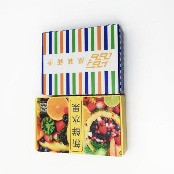 2mm Degradable White PP Corrugated Carton Packaging Boxes Waterproof For Delivery