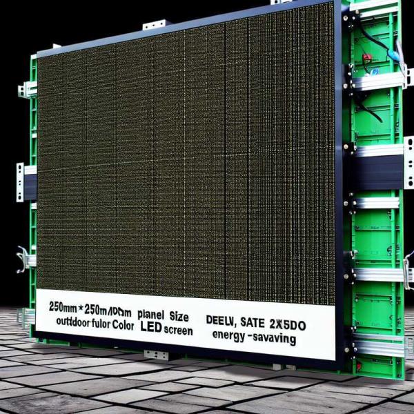 250mm*250mm Panel Size Outdoor Indoor Full Color LED Display Screen with Energy-Saving Display