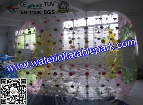 Giant Inflatable Roller Ball , 1.0mm PVC Inflatable Zorb Ball For Beach Sport