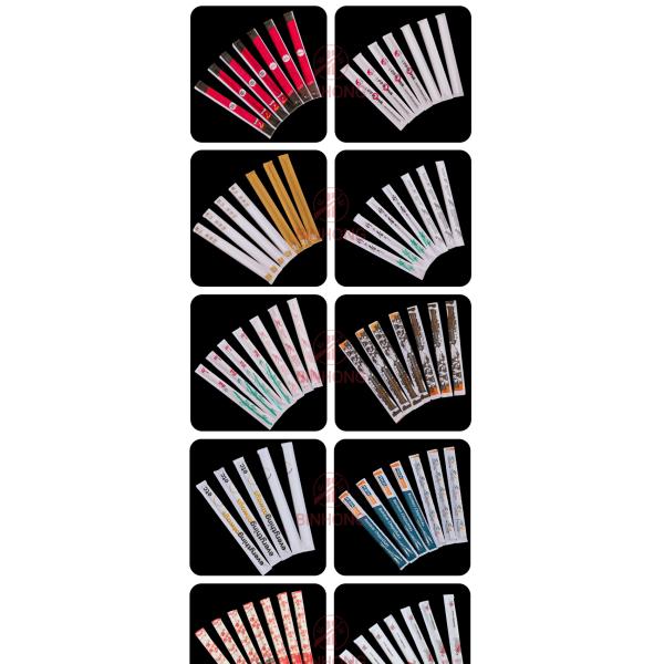 Палочки Dispossable БЛИЗНЕЦОВ 24CM бамбуковые с полной бумагой в оболочке для китайской еды