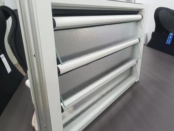 Custom Aluminum Louver Window with Fly Screen Powder Coated Frame