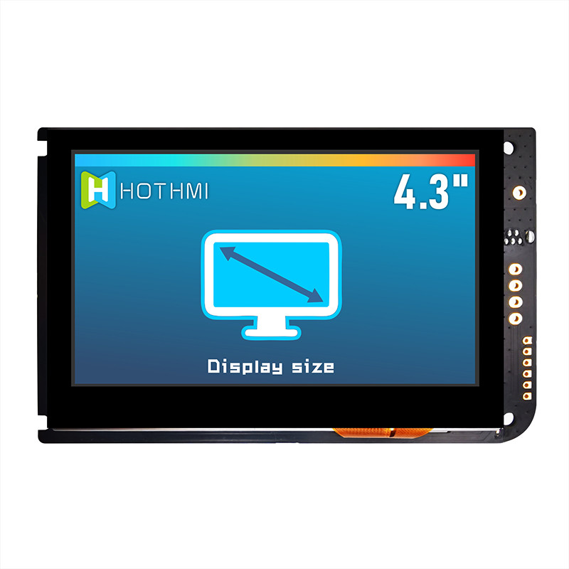 4,3 дисплей экрана касания TFT UART дюйма емкостный LCD 800x480 С ДОСКОЙ РЕГУЛЯТОРА LCD
