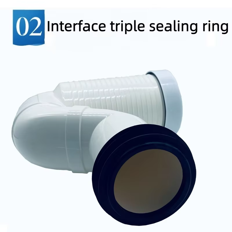 General Enhanced Floor-Standing Drainage Polyvinyl Chloride / Polypropylene Material Toilet Elbow With Question Mark Drain Pipe