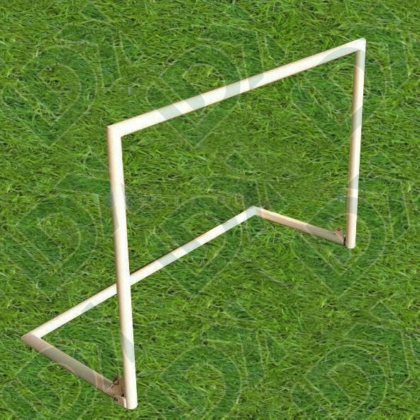 Mini Soccer Goal Post 2M X 3M Foldable Football Goal Post Metal Pipes