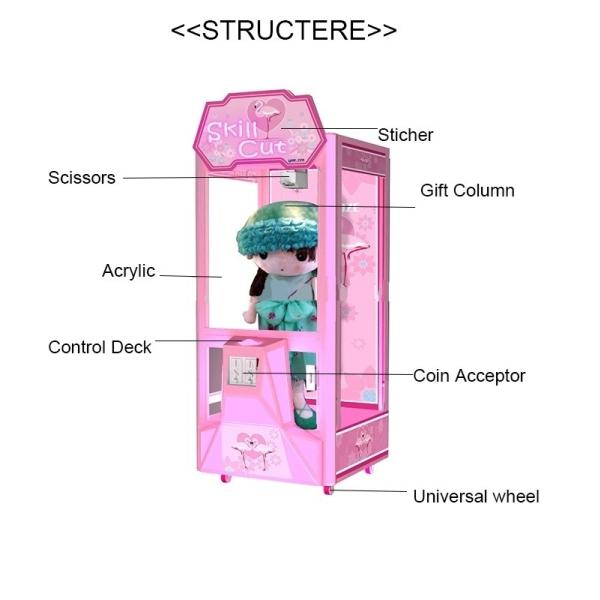 Single Cut Gift Vending Machine For Indoor Entertainment Center