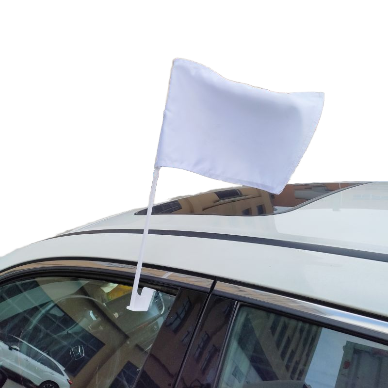 Customized Double Sided Printing Polyester Sublimation Car Flags Blanks