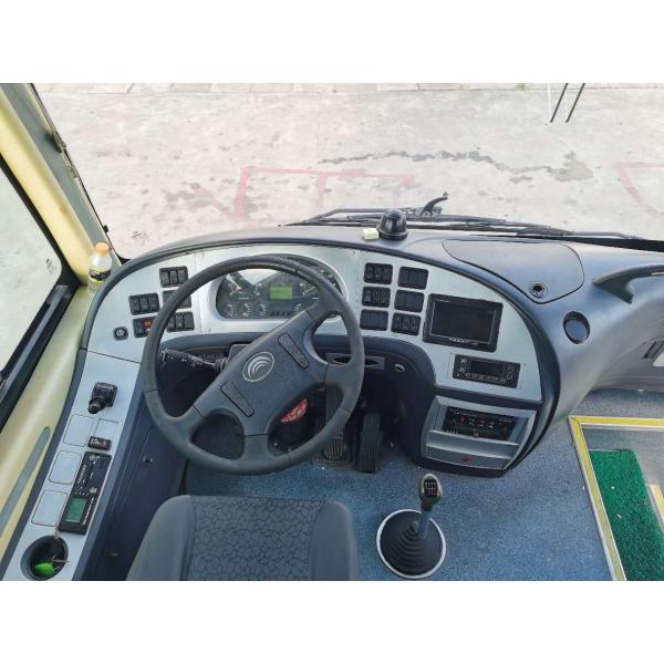 55 автошина 6050mm Yutong мест 6 используемое колесной базой везет левые двойные двери на автобусе упаковки обнаженной фигуры ручного привода с ABS